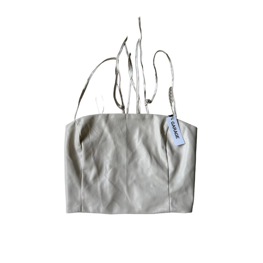 Garage Clothing Faux Leather Top Size XL